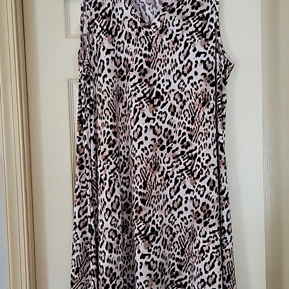 Chico's A Line Animal Print Dress